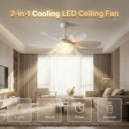 2-in-1-LED-Deckenventilator mit Kühlfunktion