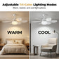 2-in-1-LED-Deckenventilator mit Kühlfunktion