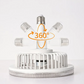 E27 360 ° rotierende Deckenventilator mit Fernbedienung