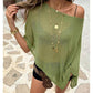 ⏰ LETZTER TAG! 50% RABATT 👚 Durchbrochener Strick-Poncho
