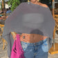 ⏰ LETZTER TAG! 50% RABATT 👚 Durchbrochener Strick-Poncho