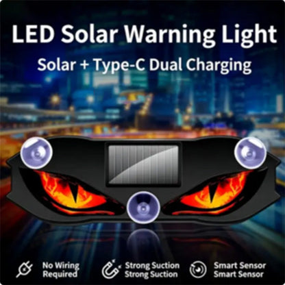 🔥 -50% Heute 🚗🔆 Solar-LED-Warnleuchte fürs Auto
