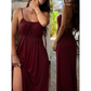 🔥 -50% Heute 👗 Damenkleid mit Spaghettiträgern & Kordelzug