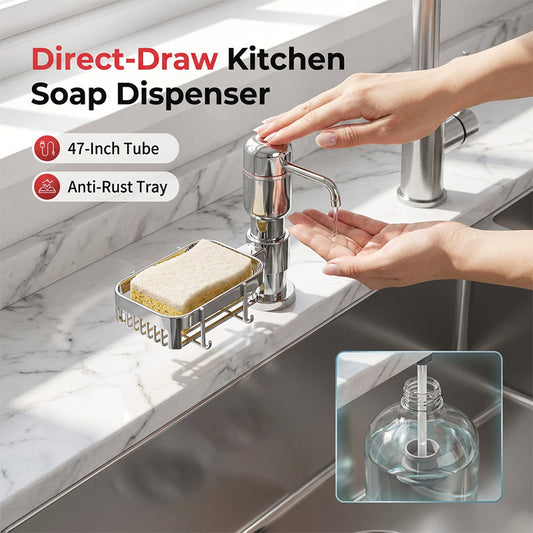 🌟🔥HOT SALE !! ⏰Quick Install Kitchen Soap Dispenser