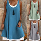 🔥 Heute -50 %! 👗 Damen-Tanktop-Kleid in Layering-Optik
