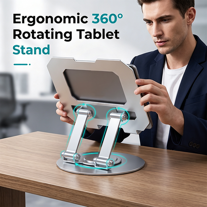 🔥 Heute -50 %! 📱 Verstellbarer Aluminium-Tablet-Ständer – drehbar, stabil & perfekt für Zuhause und Büro