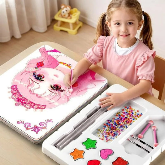 🔥 Heute -50 %! 👑 Diamantmalerei & Prinzessinnen-Bastelset – kreativer Bastelspaß für Kinder ab 5 Jahren