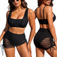 🔥 Heute -50 %! 👙 3-teiliges Damen-Bikini-Set
