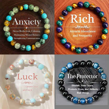 🔥 Heute -50 %! 💎 Armband aus Naturstein-Perlen