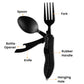 🔥 Heute -50 %! 🍴 4-in-1 faltbares Outdoor-Besteck