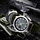 Vintage-Wasserdichte Mechanische Uhr mit Doppelanzeige