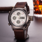 Vintage-Wasserdichte Mechanische Uhr mit Doppelanzeige