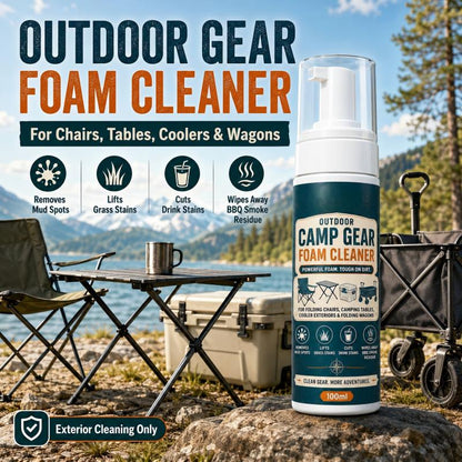 Outdoor Camp Gear Schaumreiniger mit Reinigungstuch