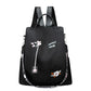 Rucksack aus wasserfestem Oxford-Stoff mit Blumenstickerei