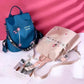 Rucksack aus wasserfestem Oxford-Stoff mit Blumenstickerei