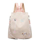 Rucksack aus wasserfestem Oxford-Stoff mit Blumenstickerei