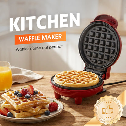 Mini-Elektro-Waffeleisen für ein einfaches Frühstück