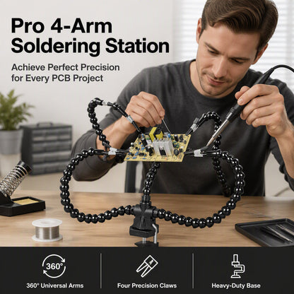 Löt-Hilfsstation mit 4 flexiblen Armen