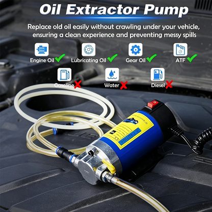 🛍️ 55 % Rabatt – Tragbare 12V-Ölablasspumpe für Motor- & Getriebeöl – mit Kupfermotor, inkl. Schläuche & Aufbewahrungsbox 🔧