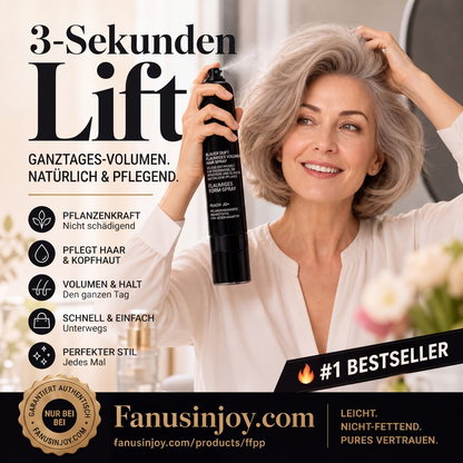 Von Friseuren empfohlen! 🔥Styling in 3 Sekunden! Mühelos fluffige und elegante Frisuren kreieren! 👩 Volumen- und Festigungsspray mit Pfirsichduft
