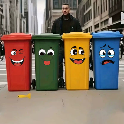 4 Bögen mit lustigen Smiley-Aufklebern