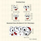 4 Bögen mit lustigen Smiley-Aufklebern