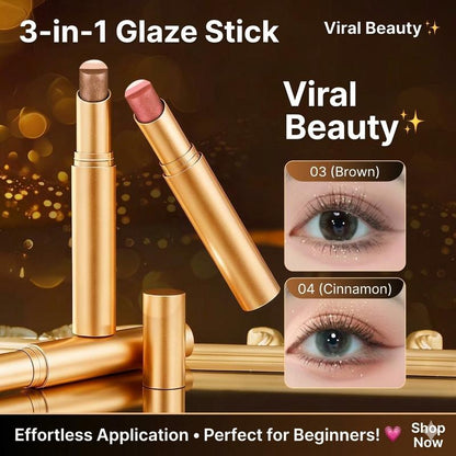 🏆Flash-Sale⚡ Über 50.000 verkauft! Fast ausverkauft – 💥 3-Farben-Lidschattenstift