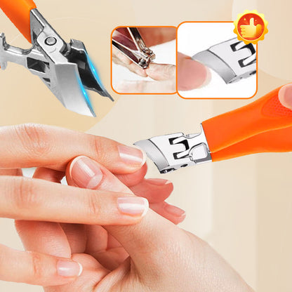 50 % RABATT🎁🎁Schräger Nagelknipser mit breiter Öffnung und Spritzschutz