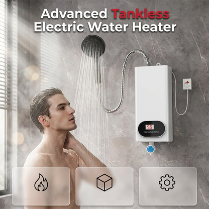 Elektrischer Warmwasserbereiter mit Digitalanzeige