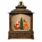 Weihnachts-Nachtlicht im Vintage-Stil mit Schneefallmotiv