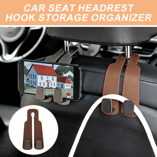 🚗 50 % RABATT! Organizer zum Einhängen an der Kopfstütze – Für Taschen und Einkäufe. Kein Herumrollen, sorgt für Ordnung auf den Sitzen. Einfach anzubringen. ✨