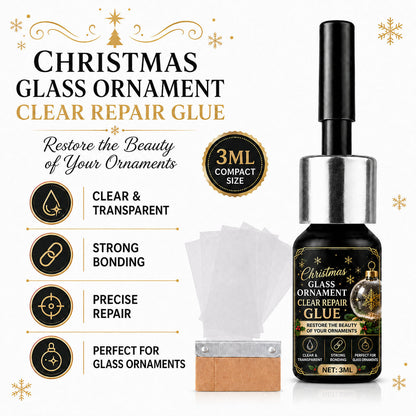 Reparaturkleber für Weihnachtsbaumkugeln aus Glas