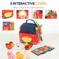 Interaktives Plüsch-Bauernhof-Spielset für Kinder – 6 Erkundungszonen, niedliche Tierpuppen & tragbares Design – Lernen, Spielen & Wachsen ✨