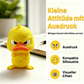3D-gedruckter wütender gelber Ente-Schreibtischspielzeug