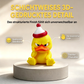 3D-gedruckter wütender gelber Ente-Schreibtischspielzeug