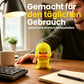 3D-gedruckter wütender gelber Ente-Schreibtischspielzeug