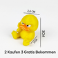 3D-gedruckter wütender gelber Ente-Schreibtischspielzeug