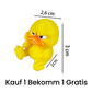 3D-gedruckter wütender gelber Ente-Schreibtischspielzeug