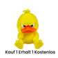 3D-gedruckter wütender gelber Ente-Schreibtischspielzeug