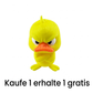 3D-gedruckter wütender gelber Ente-Schreibtischspielzeug
