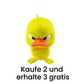 3D-gedruckter wütender gelber Ente-Schreibtischspielzeug