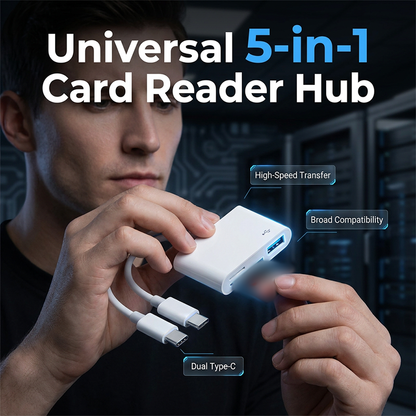 5-in-1-Multiport-Speicherkartenlesegerät