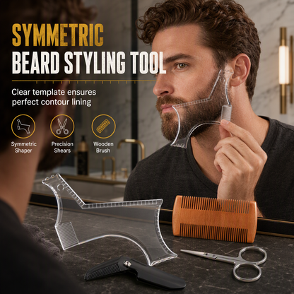 Einfach zu bedienende Bartformungsvorlage beard razor emoji