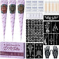 Komplettes 3-Farben-Henna-Tattoo-Set