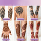 Komplettes 3-Farben-Henna-Tattoo-Set