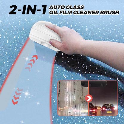 2-in-1 Auto-Glas-Ölfilm-Reinigungsbürste