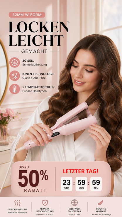 32-mm-W-Typ-Ionen-Lockenstab